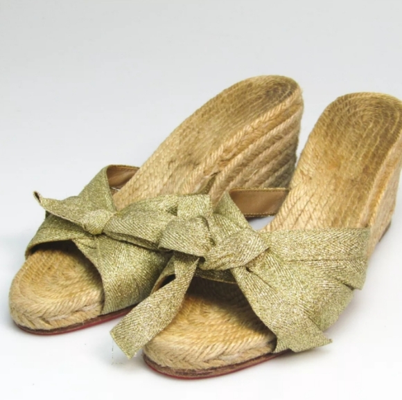 Christian Louboutin Semelle Sandals Size 5 Eur 35 - Picture 2 of 10